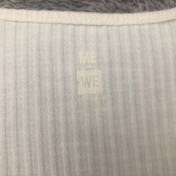 White Ribbed Long Sleeve Bodysuit - Picture 3 of 6